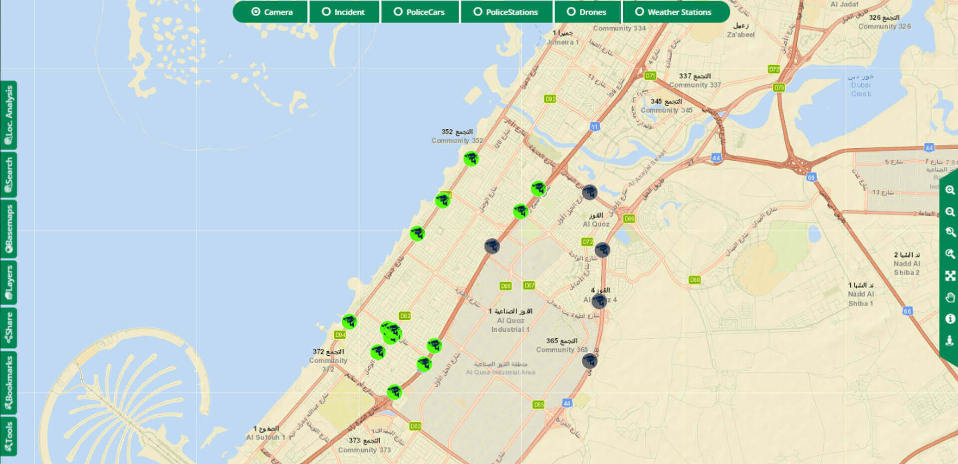 Live Command Control Center for Police